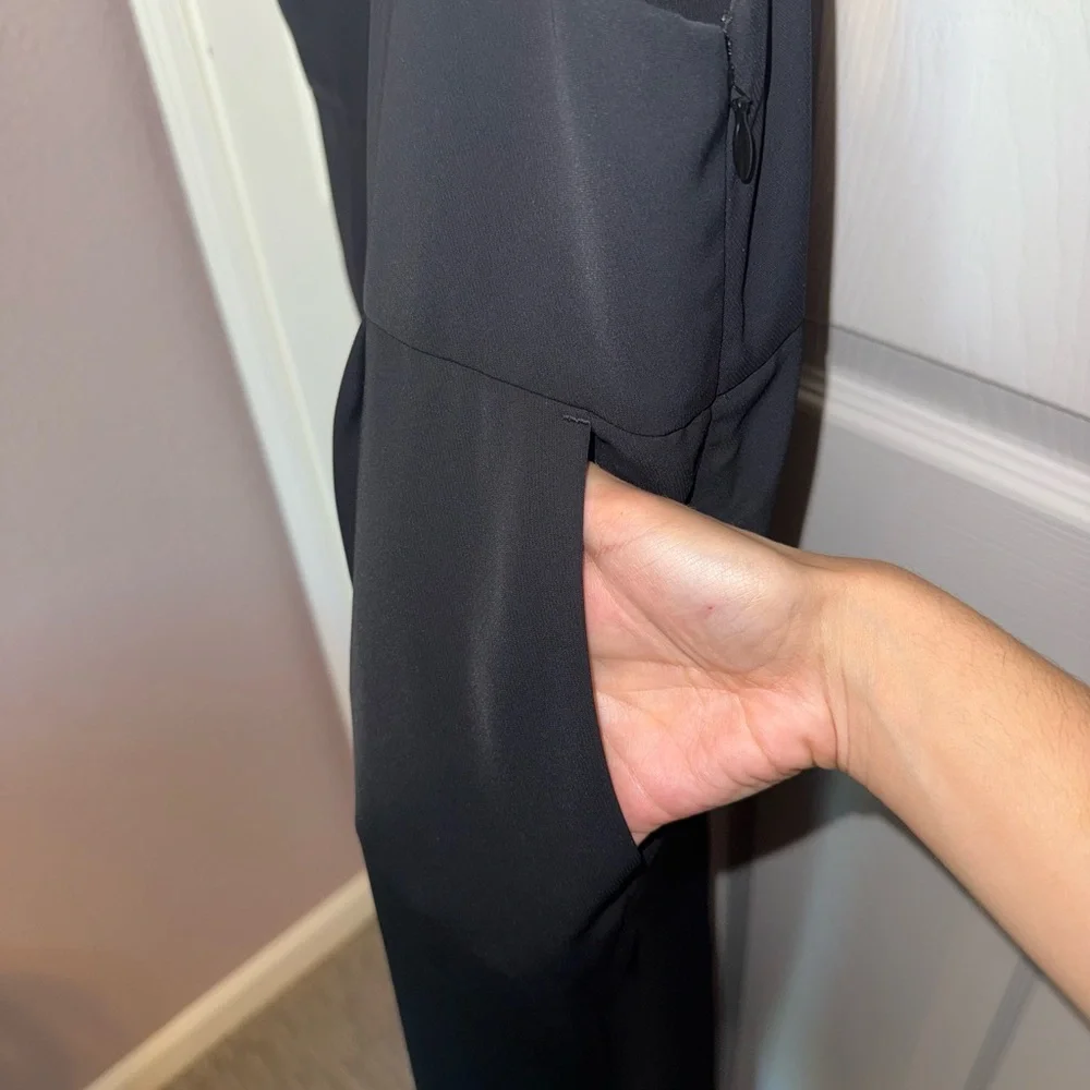 Express Black Scoop Neck Jump Suit